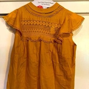 J Crew Mustard Top